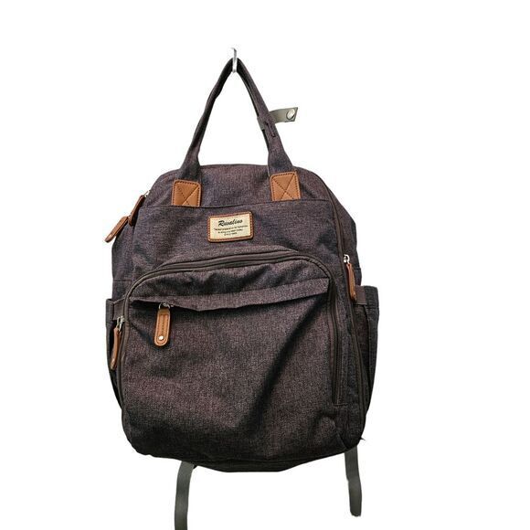 Ruvalino Diaper Bag Grey Gender Neutral Backpack Bag - Picture 9 of 13